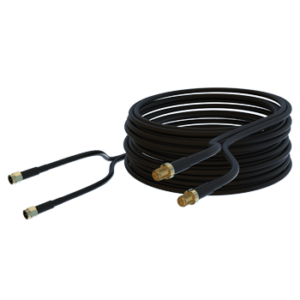 A-CAB-109,10m Twin HDF-195 Low Loss Cable; SMA (m) to SMA (f),Cable Featured Image